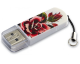 Накопитель Flash drive USB 16 Gb Verbatim 2.0 Mini Tattoo Rose (49885) белый/рисунок