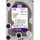 Жесткий диск 3.5" 4000 Gb WD Video Purple WD40PURZ (64Mb, 5400 rpm, Serial ATA3, для видеонаблюдения)