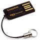Картридер USB 2.0 Kingston черный (MicroSDHC) (FCR-MRG2)