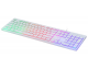 Клавиатура Oklick 550ML USB (slim, подсветка) белый