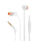 Наушники с микрофоном JBL T110 WHT белый (внутриканальные, с 4-х конт Jack для телефонов и ноутбуков)