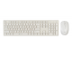 Беспроводная клавиатура+мышка Оклик 240M белый (USB)