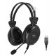 Наушники с микрофоном A4Tech HU-30 (2,0 м, USB) игровые