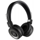 Наушники с микрофоном Bluetooth Digma BT-11 черный (беспроводные, оголовье, 5 часов)