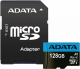 Карта MicroSDXC 128 Gb A-Data AUSDX128GUICL10A1-RA1 (Class 10, до 100 Мб/с, с адаптером SD)