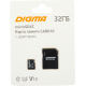 Карта MicroSDHC 32 Gb Digma DGFCA032A01 (Class 10, до 70Мб/с, с адаптером SD)