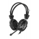 Наушники с микрофоном A4Tech HS-19 серебристый (2,0 м, полноразмерные)