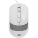 Мышь Оклик 310M белый/серый (USB, 800-2400dpi, провод 1,6м)