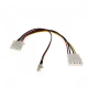 Разветвитель питания Molex=>Molex+3pin для вентилятора