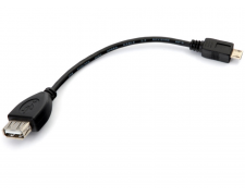 Переходник-адаптер OTG USB 2.0 micro B - A (m-f, кабель 0.15 м, USB-Host)