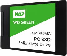  SSD 2.5"  240 Gb WD WDS240G2G0A Green (w435Mb/s, 3D TLC, SATA3)