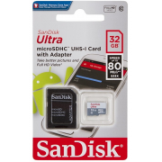  MicroSDHC  16 Gb Sandisk Ultra 80 SDSQUNS-016G-GN3MA (Class 10,  80 /,   SD)