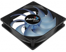  120x120x25 Aerocool Motion 12 plus Blue (1200 rpm, LED, , 3pin+Molex)
