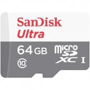  MicroSDXC  64 Gb Sandisk Ultra 80 SDSQUNS-064G-GN3MN (Class 10,  80 /,   SD)