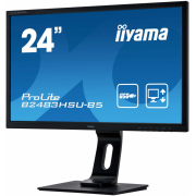  24" Iiyama B2483HSU-B5 1ms GTG (FHD 1920x1080, TN, VGA, HDMI, DP, 170/160, HAS Pivot, , USB,   HDMI) 
