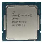 Процессор Intel Socket 1200  Celeron G5905 2x3,5GHz (2 потока, кэш 2Mb, видео Intel UHD 610) OEM