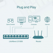  Switch  8 port TP-Link LS1008 (100 Mbit)