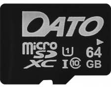  MicroSDXC  64 Gb Dato DTTF064GUIC10 (Class 10,  80/,   SD)