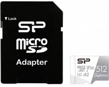  MicroSDXC 512 Gb Silicon Power SP512GBSTXDA2V20SP (Class 10 U3,  80/,   SD)