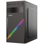  MiniTower Ginzzu D400 (mATX, RGB ,  ) 