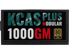   1000W Aerocool KCAS PLUS 1000GM 80+ gold (FAN120) (24+8+4+4pin) (6xIDE,10xSATA,6x8(6)pin(VGA), ) (Cable Management)