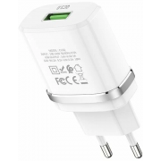 ������� ������� USB  Hoco C12Q ����� ��� ������ (5V, 3.0A, QC3.0, FPC, 18W)