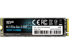  SSD M.2 PCI-E x4 1 Tb Silicon Power SP001TBP34A60M28 (w1600Mb/s, NVMe, 3D TLC NAND, M.2 2280)