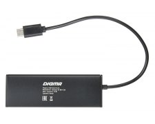 ������������ Type-C OTG - ��� �� 4 ����� ��������� Digma HUB-4U2.0-UC-B