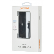 ������������ Type-C OTG - ��� �� 4 ����� ��������� Digma HUB-4U2.0-UC-B